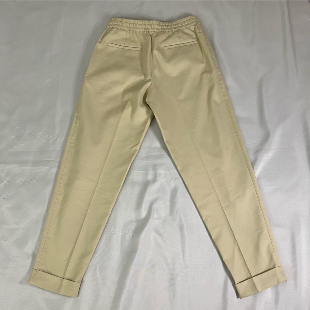 COS cotton tapered tan / cream pants